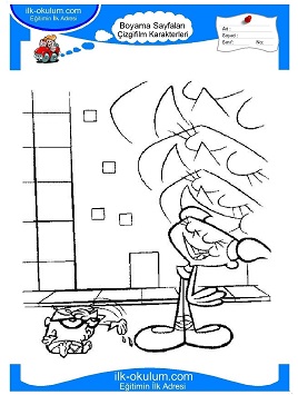 Çocuklar İçin Dexter Labaratuarı Boyama Sayfaları 